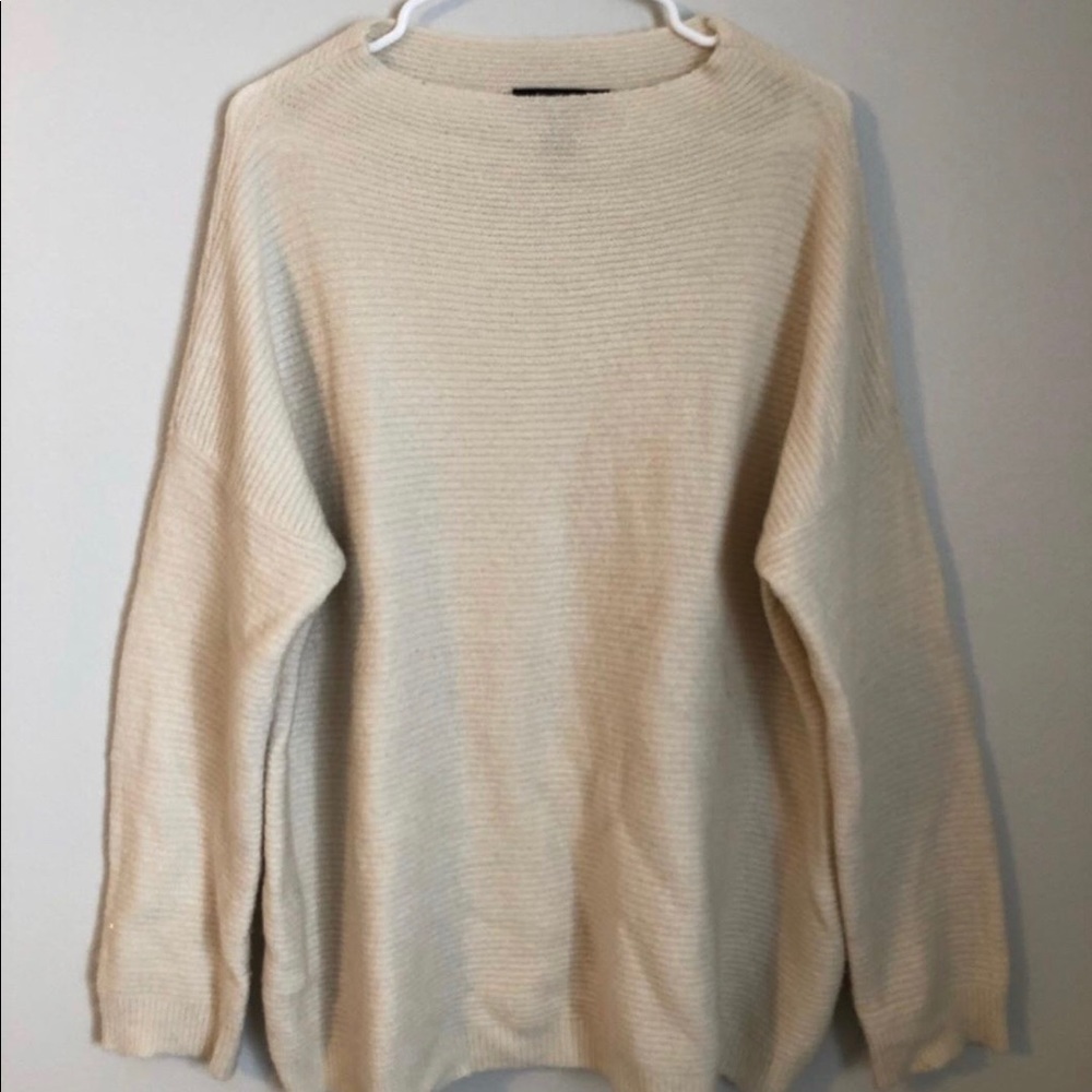 Oversized cream sweater